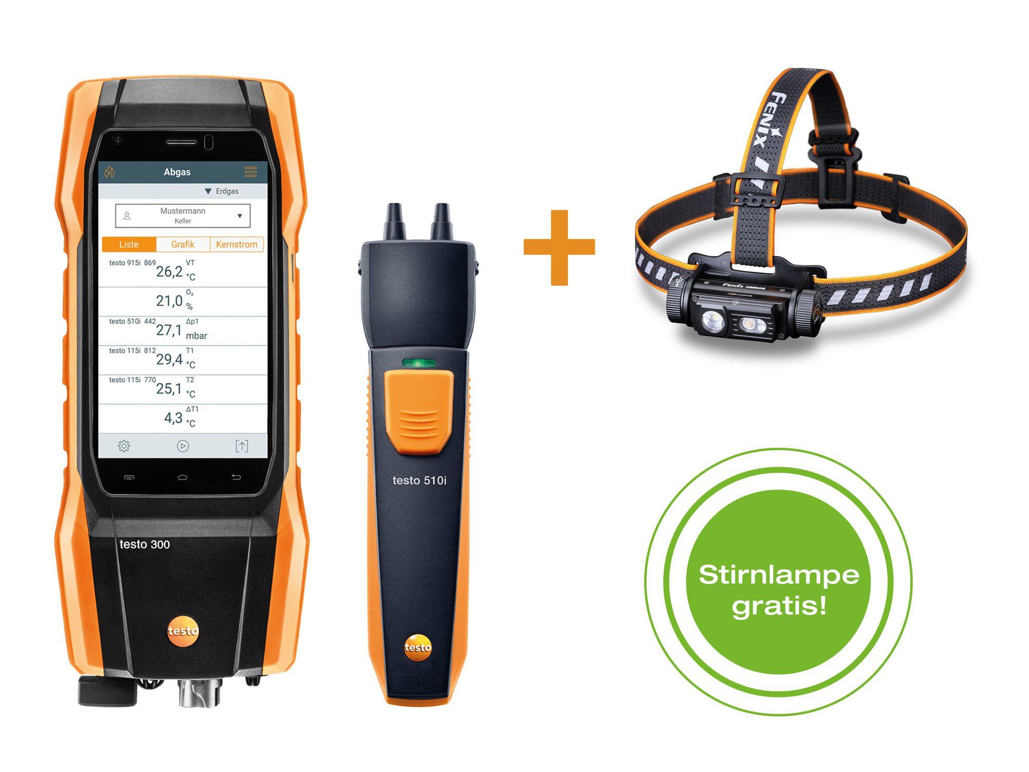 testo 300 Flue Gas Analyzer - Allrounder Set BASIC