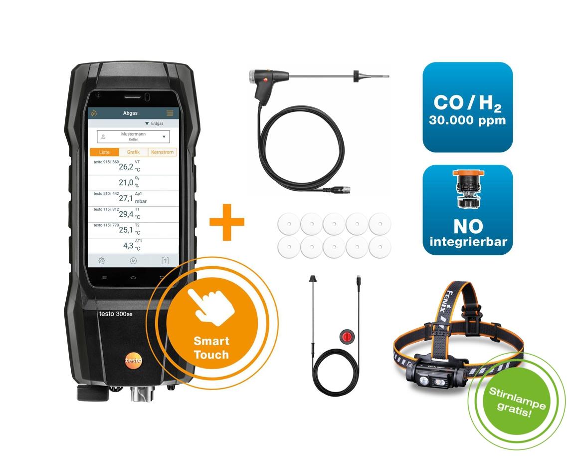 testo 300 SE Flue Gas Analyzer Longlife Set with BT® Connector Special Price