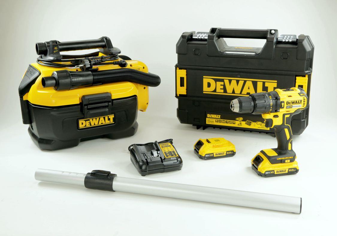 DeWALT Cordless Vacuum Cleaner Set with Impact Wrench - consisting of: