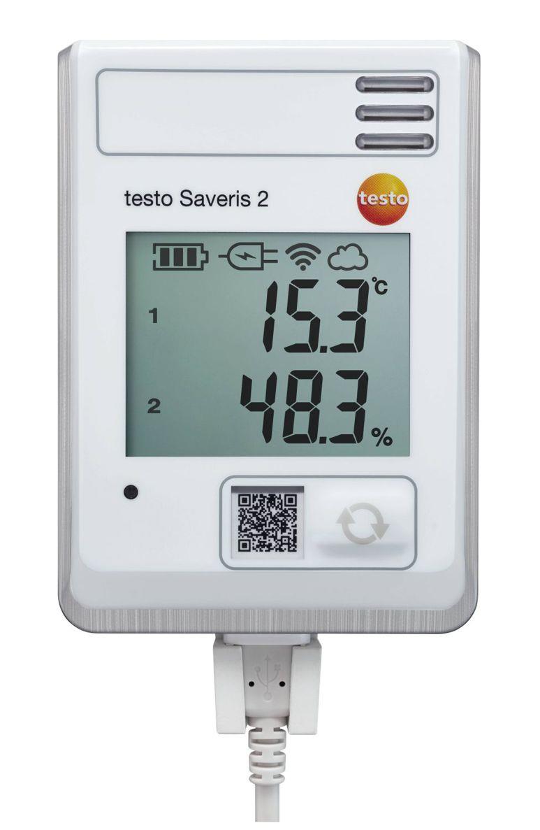 testo Saveris 2-H1 - Funk-Datenlogger mit Display und integr. Temperatur und Feuchtefühler